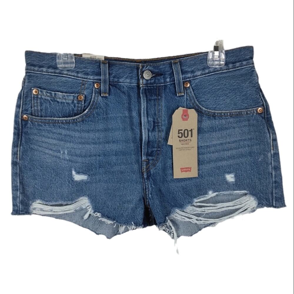 NWT Levi's 501 Mid Rise Button Fly Shorts size 30